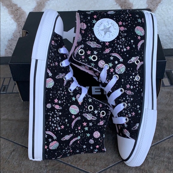 CONVERSE CTAS HI black/white/pure silver WMNS - Picture 7 of 16